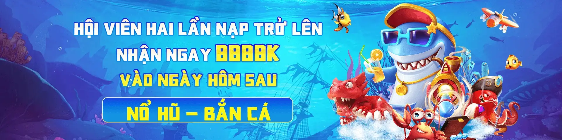 Vswin2s Hội viên nạp từ 2 lần nhận thưởng đến 8.888k